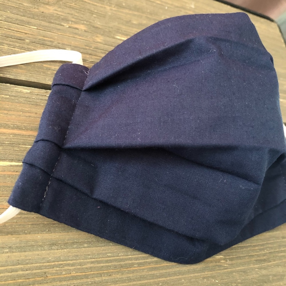 Homemade:(USA) Face Cloth Mask -Navy blue
